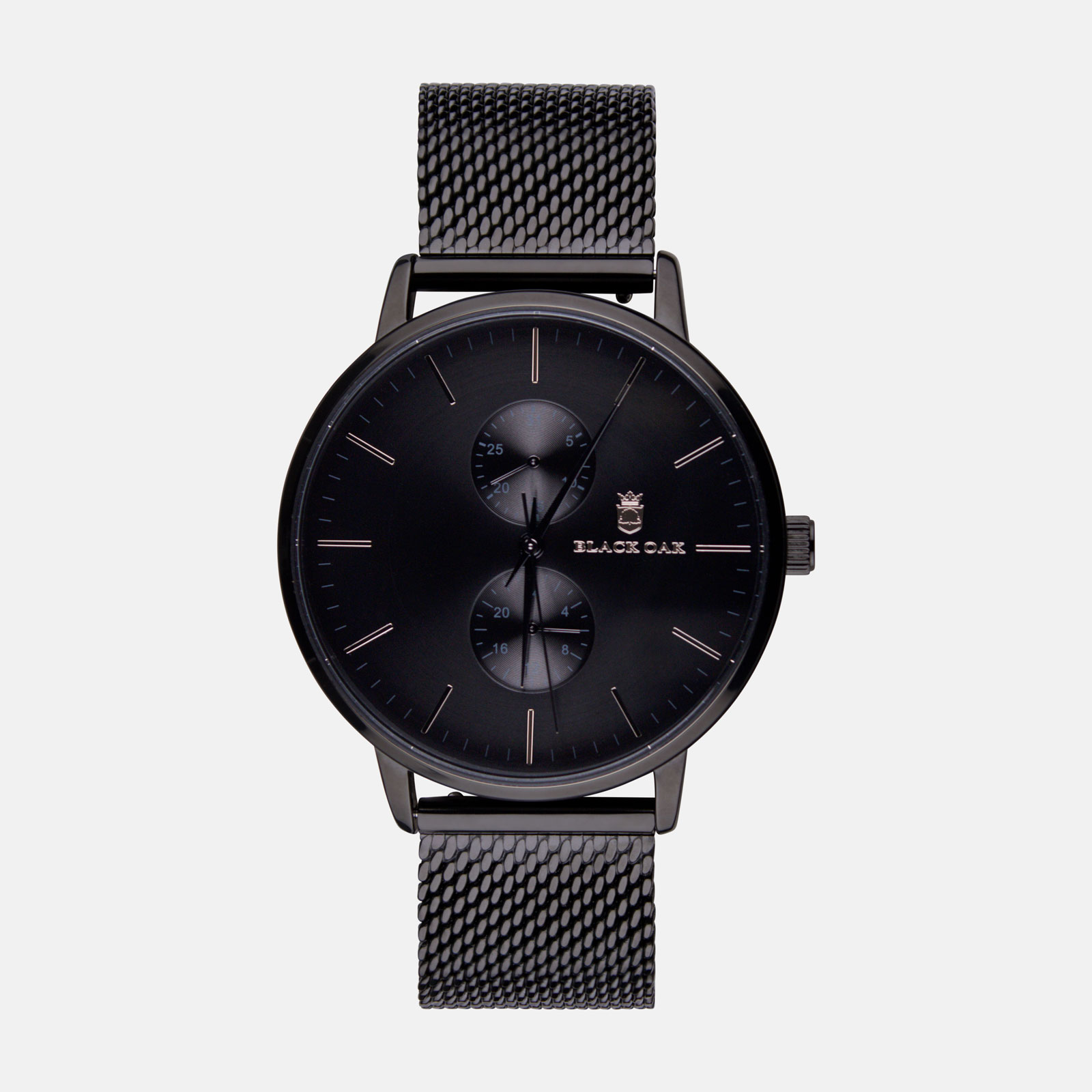 Black Oak Shumardii herrklocka - svart, 42 mm