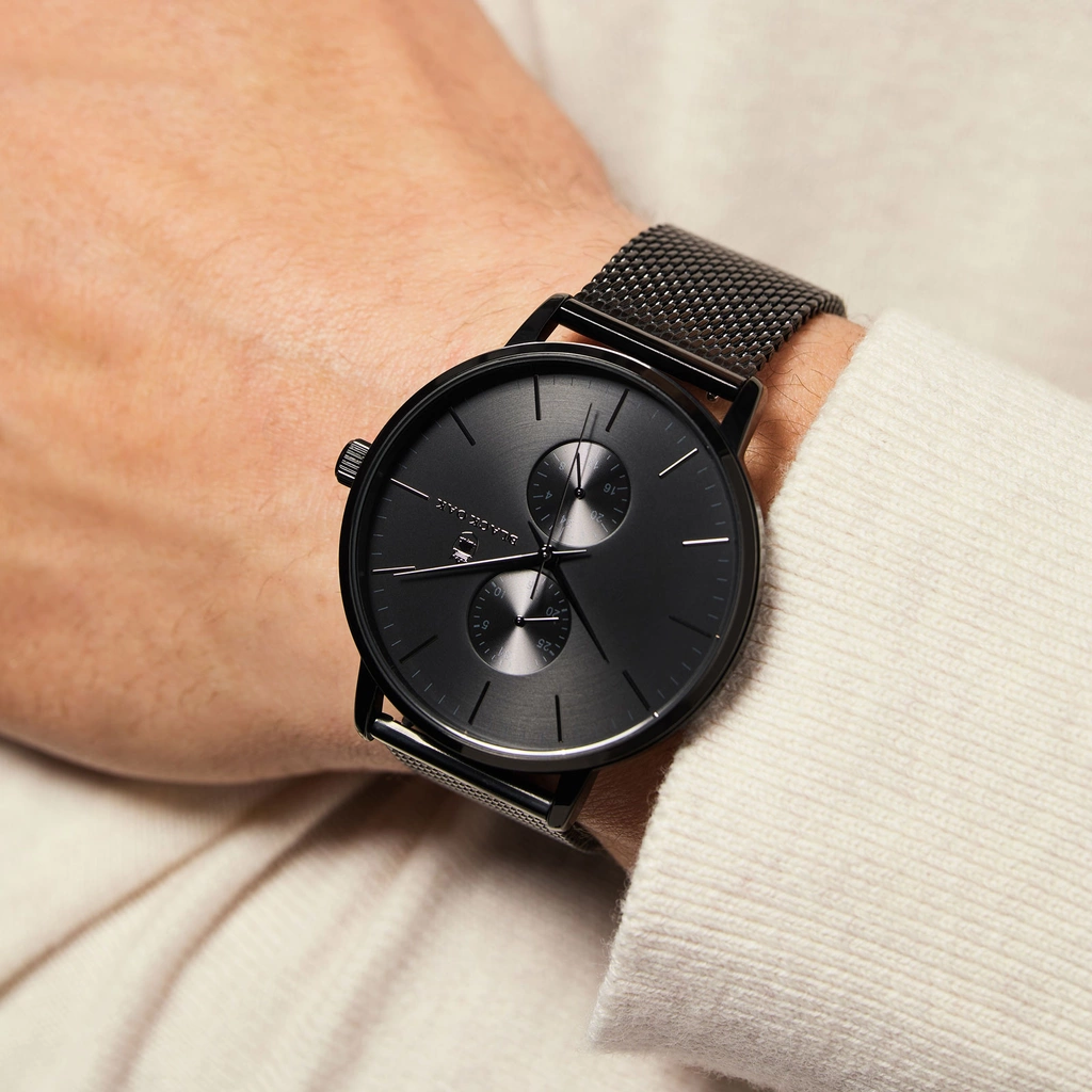 Black Oak Shumardii herrklocka - svart, 42 mm