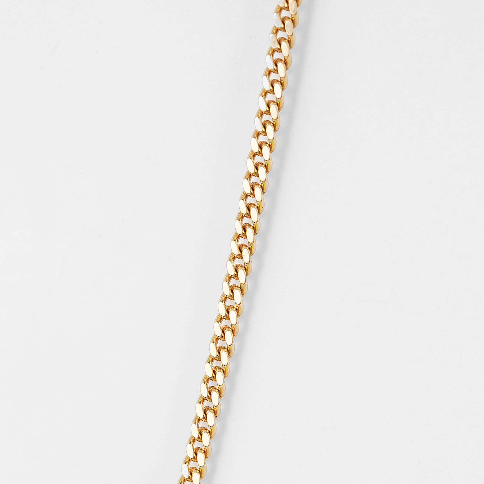 Halsband 18k guld - pansarkedja 50 cm