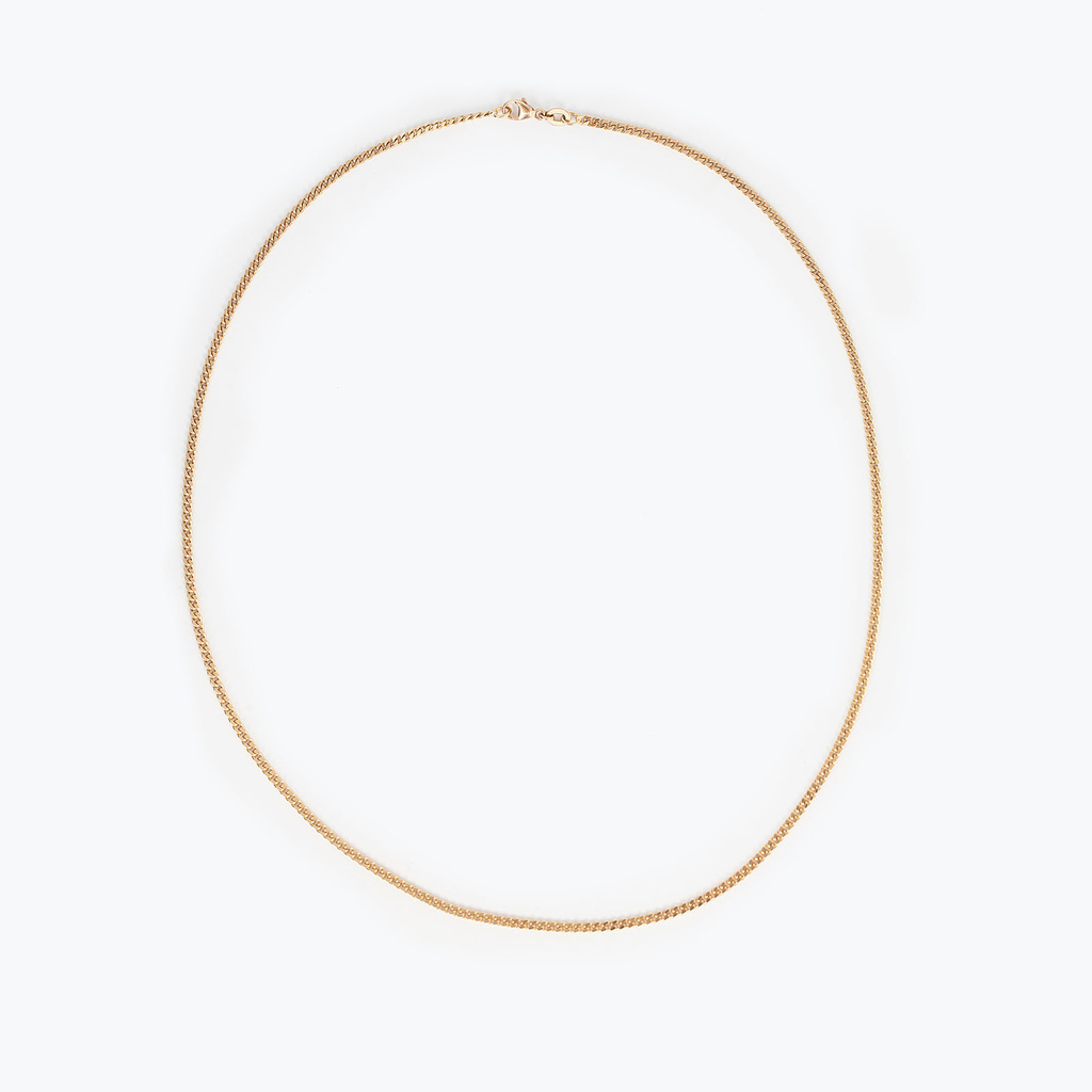 Halsband 18k guld - pansarkedja 50 cm