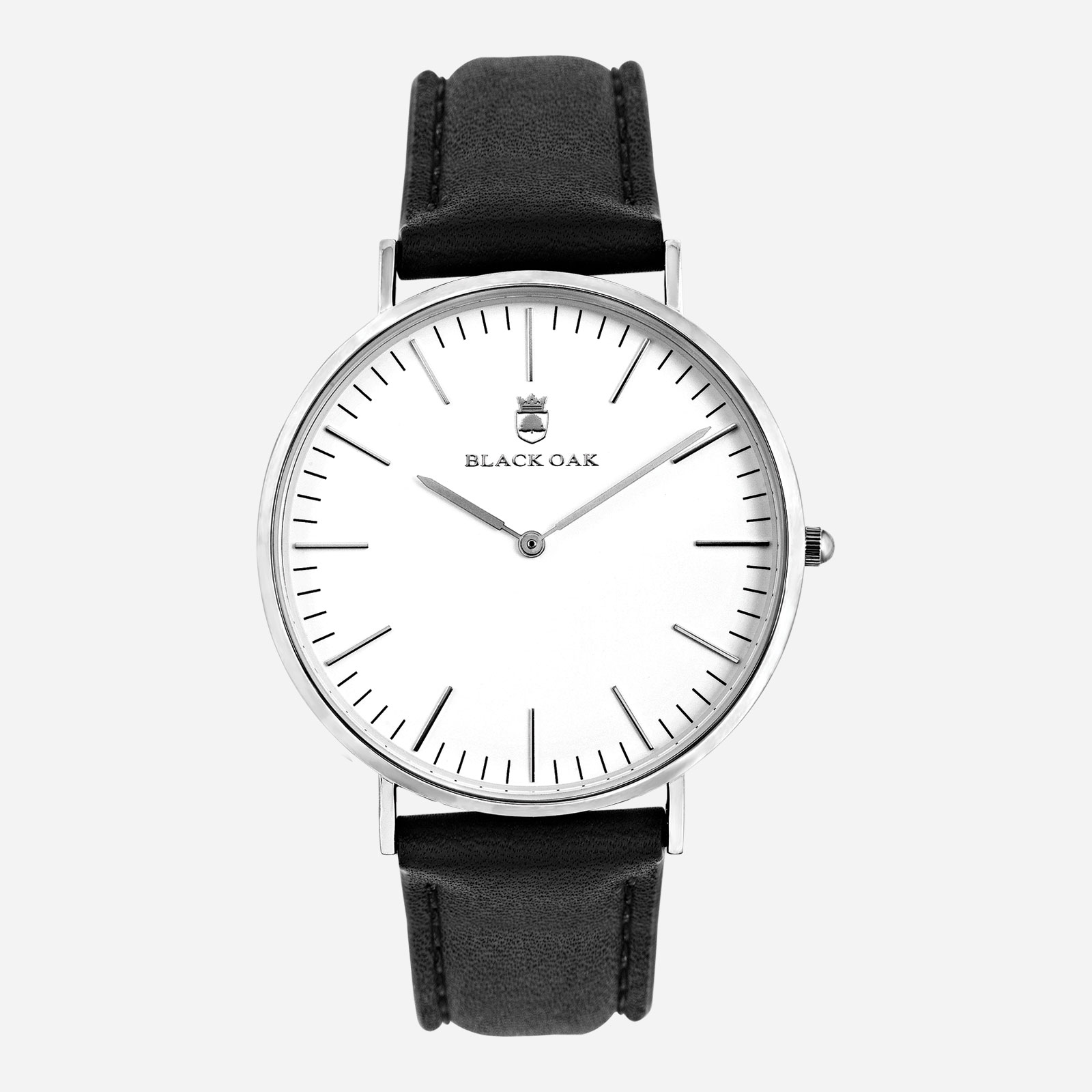 Black Oak Pagoda herrklocka - svart/silver, 41 mm