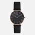 Black Oak Gerardii herrklocka - svart/rosegold, 41 mm