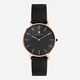 Black Oak Gerardii herrklocka - svart/rosegold, 41 mm