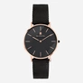Black Oak Gerardii herrklocka - svart/rosegold, 41 mm