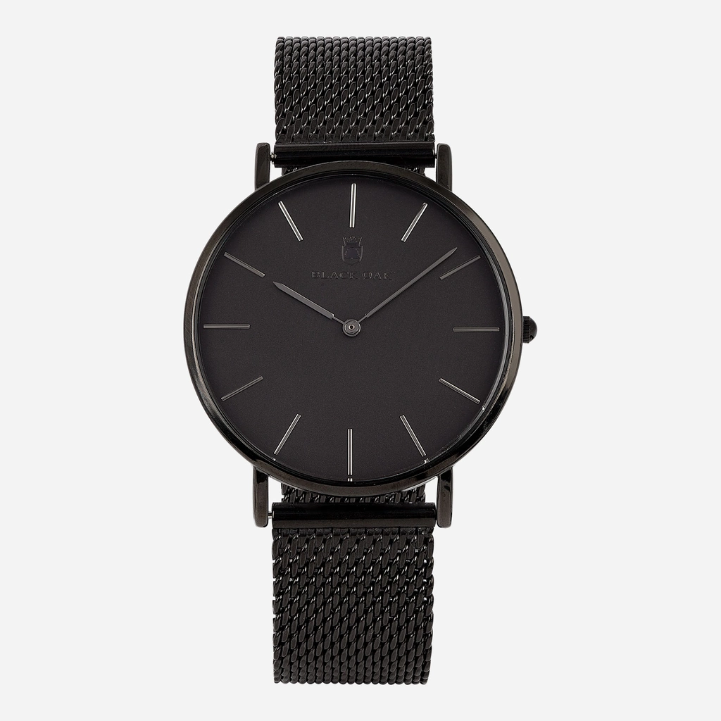 Black Oak Gerardii herrklocka - svart mesh, 41 mm