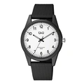Q&Q barnklocka vit/svart, gummiband - VS12J001Y