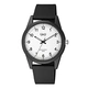 Q&Q barnklocka vit/svart, gummiband - VS12J001Y