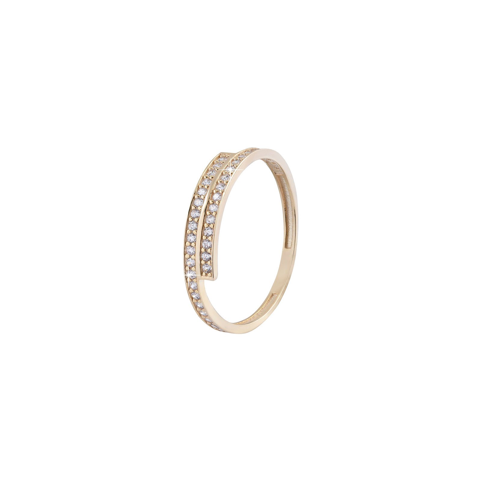 Förgylld ring i äkta silver - omlott
