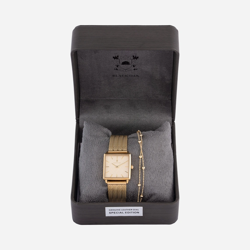 Black Oak Statement klockset - guld, 26mm