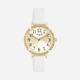 Regal Barnklocka - vit/guld, strass, 33 mm