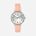 Regal Barnklocka - ljusrosa/silver, strass, 33 mm