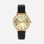 Regal Barnklocka - svart/guld, strass, 33 mm
