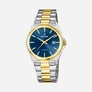 Festina F20554/4 Classic - herrklocka bicolor/blå, 40mm