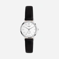 Regal damklocka - svart band, silverton/vit, 30mm