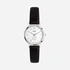 Regal damklocka - svart band, silverton/vit, 30mm