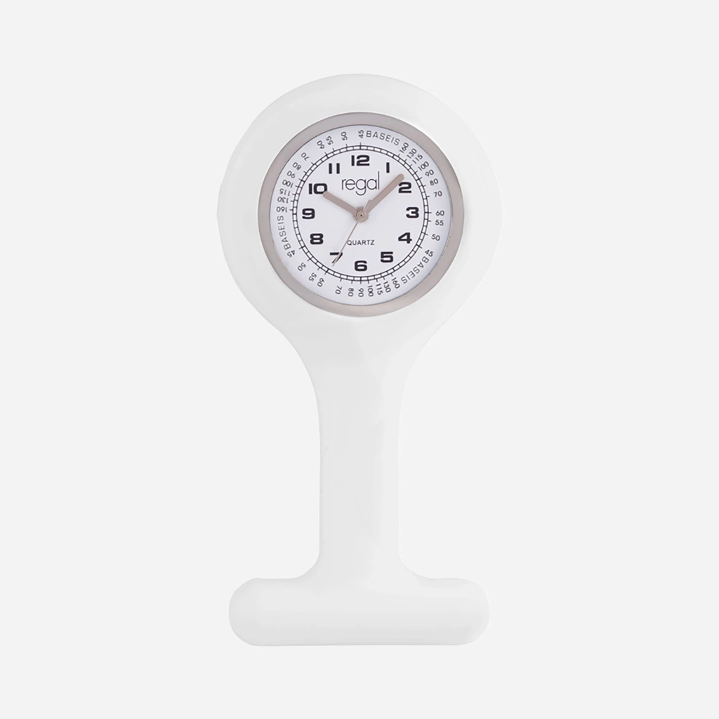 Regal sjuksköterskeur - vit, 42mm diam.