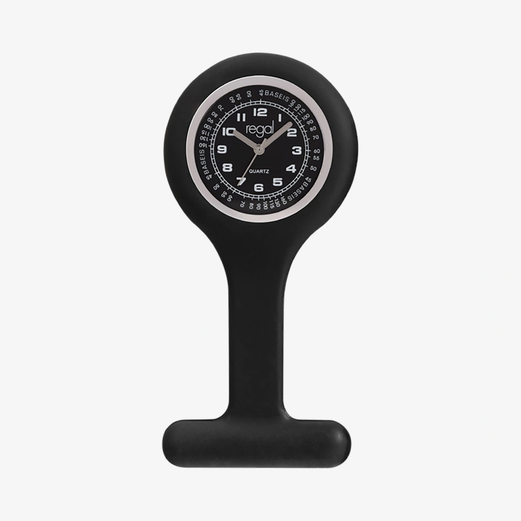 Regal sjuksköterskeur - svart, 42mm diam.