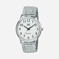 Q&Q herrklocka -  flexband, silver, 38 mm