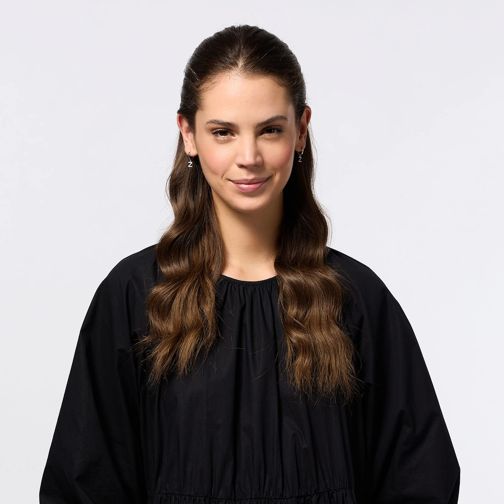 Örhängen äkta silver - hoops, bokstav Z