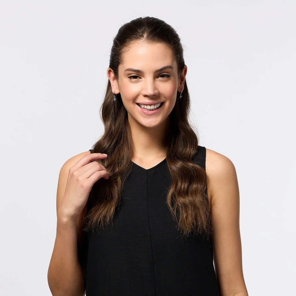 Örhängen äkta silver - hoops, bokstav X