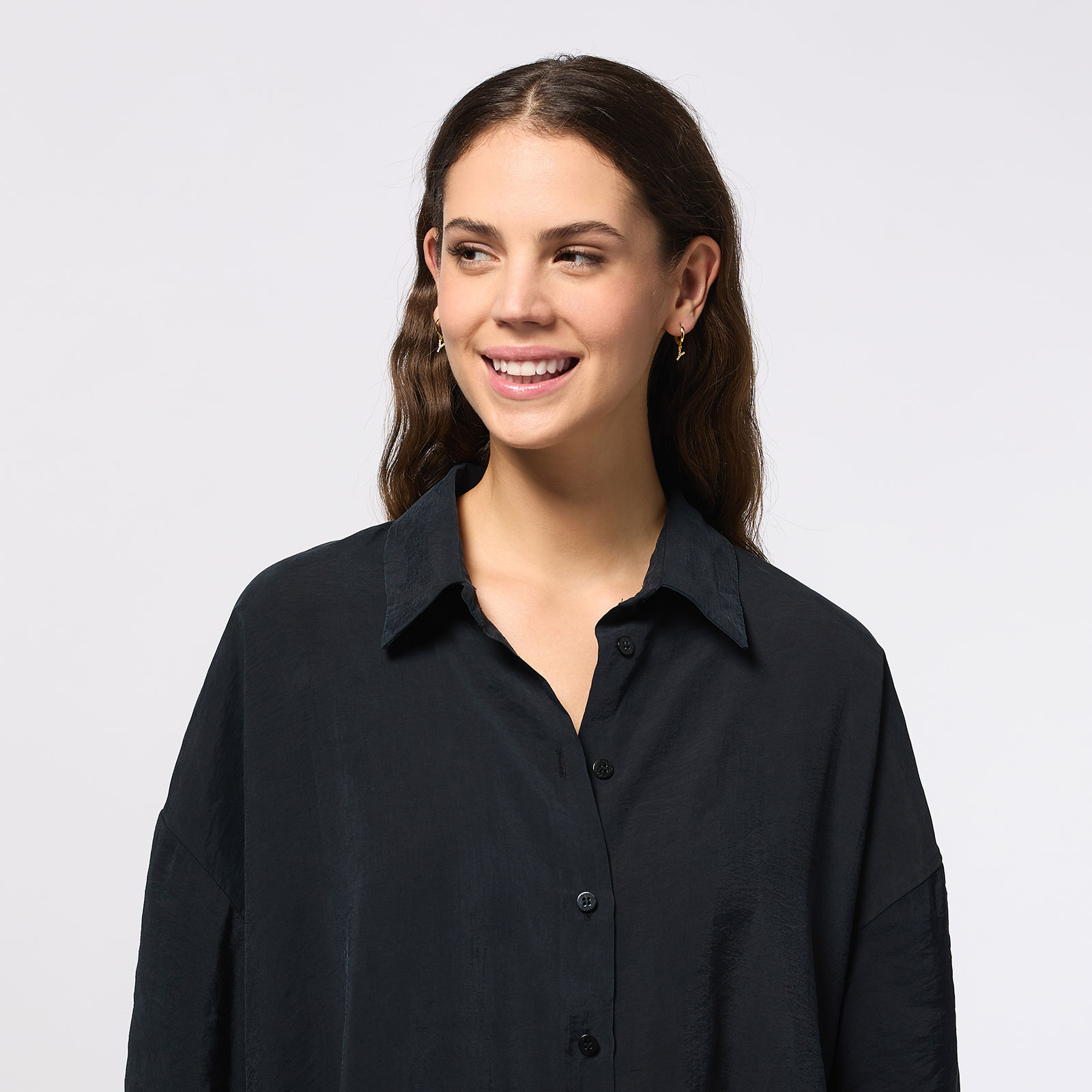 Guldpläterade silverörhängen - hoops Y