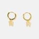 Guldpläterade silverörhängen - hoops W