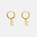 Guldpläterade silverörhängen - hoops K