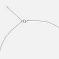 Halsband äkta silver, bokstav S - 42+3 cm