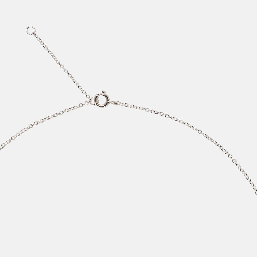 Halsband äkta silver, bokstav P - 42+3 cm
