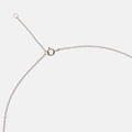 Halsband äkta silver, bokstav O - 42+3 cm