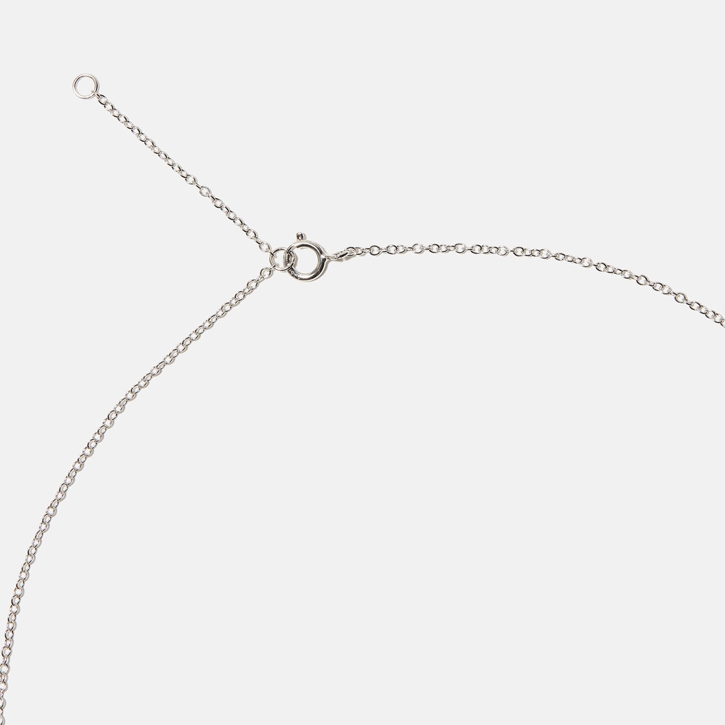 Halsband 925 Sterling Silver, bokstav M - 42+3 cm