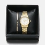 Moretime damklocka - set med armband, guld, 28 mm