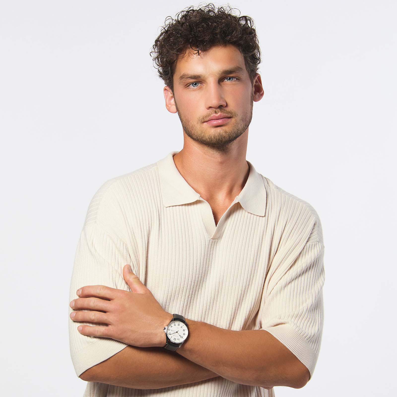 Moretime herrklocka - silver/svart, 42 mm