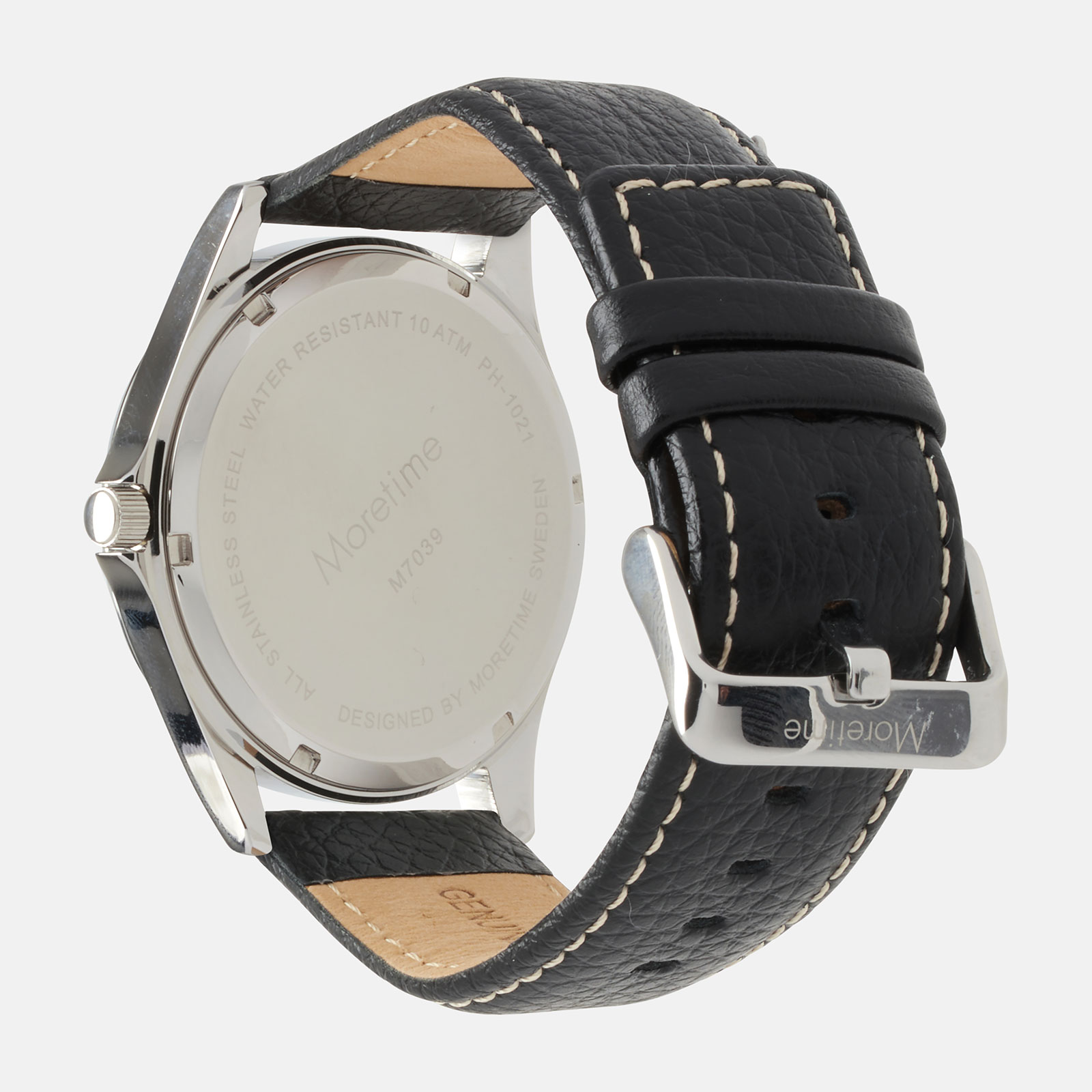 Moretime herrklocka - silver/svart, 42 mm