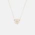 Halsband 18k guld, fyrklöver - 42+3 cm