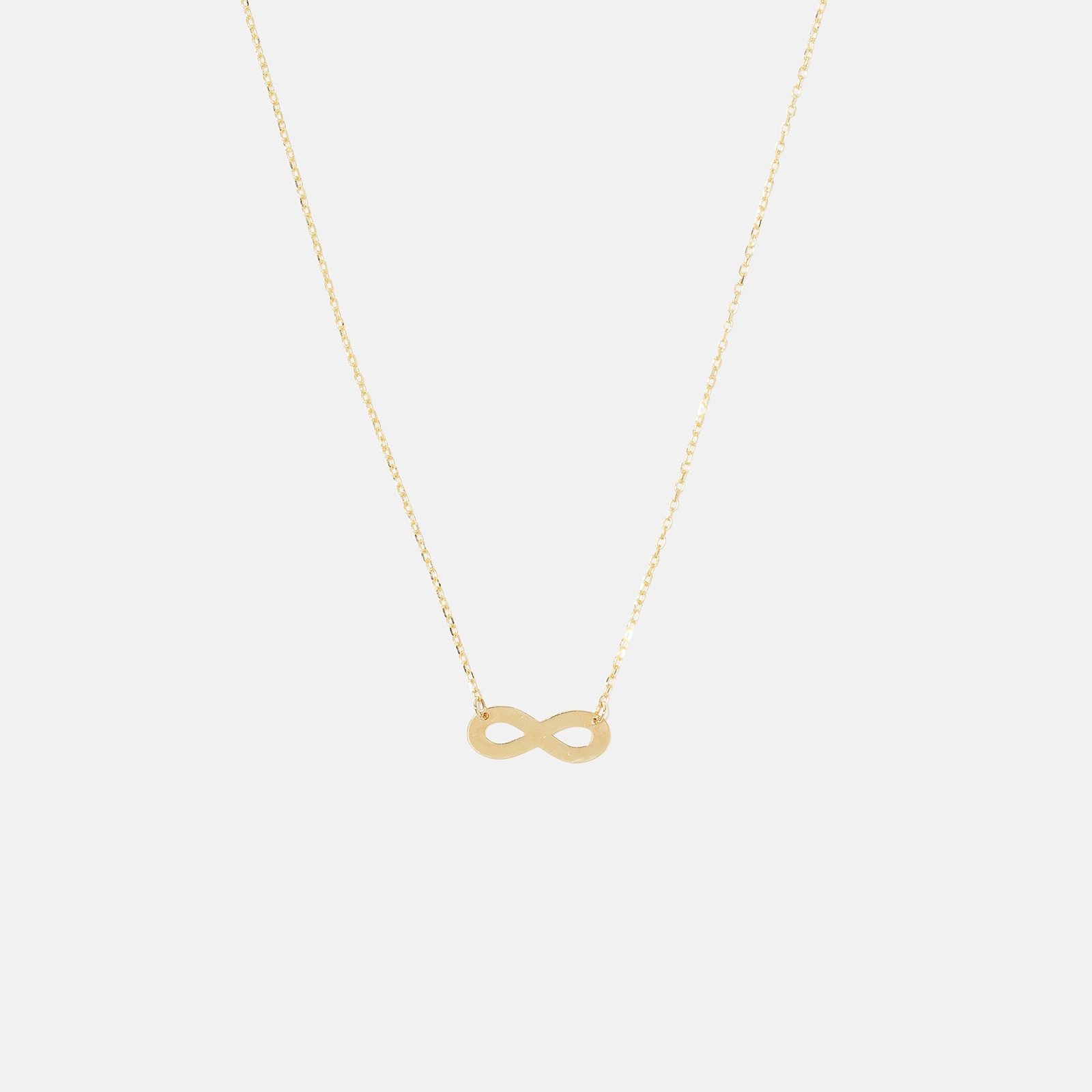 Halsband 18k guld, Infinitysymbol - 42+3 cm