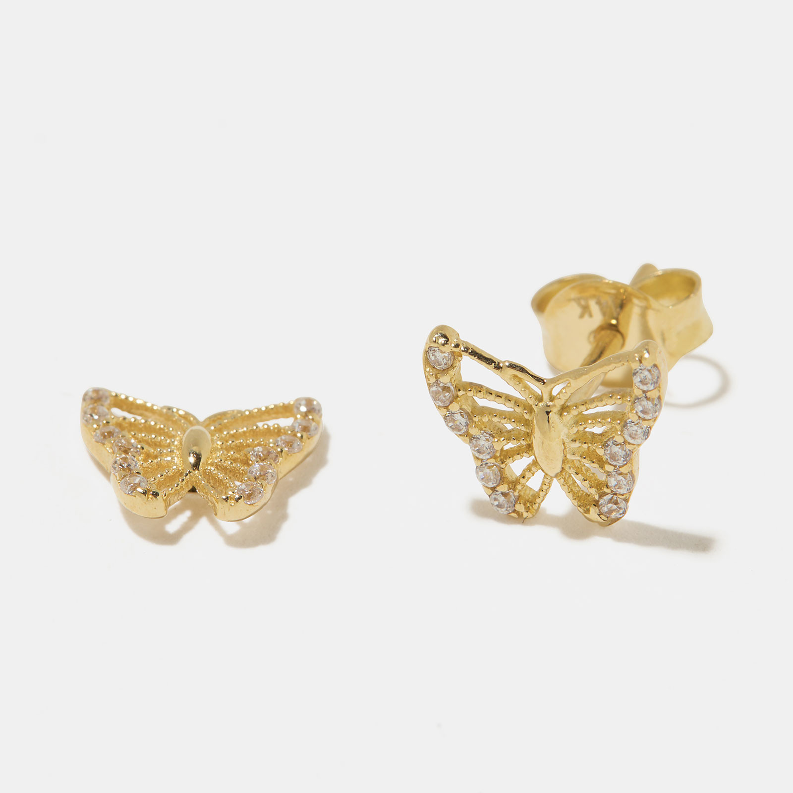 Örhängen 18k guld - fjärilar