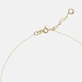 Halsband 18k guld, änglavinge - 42+3 cm