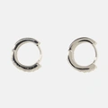 Örhängen äkta silver - glittriga hoops 12 mm