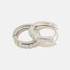 Örhängen äkta silver - glittriga hoops 12 mm