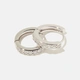 Örhängen äkta silver - glittriga hoops 12 mm