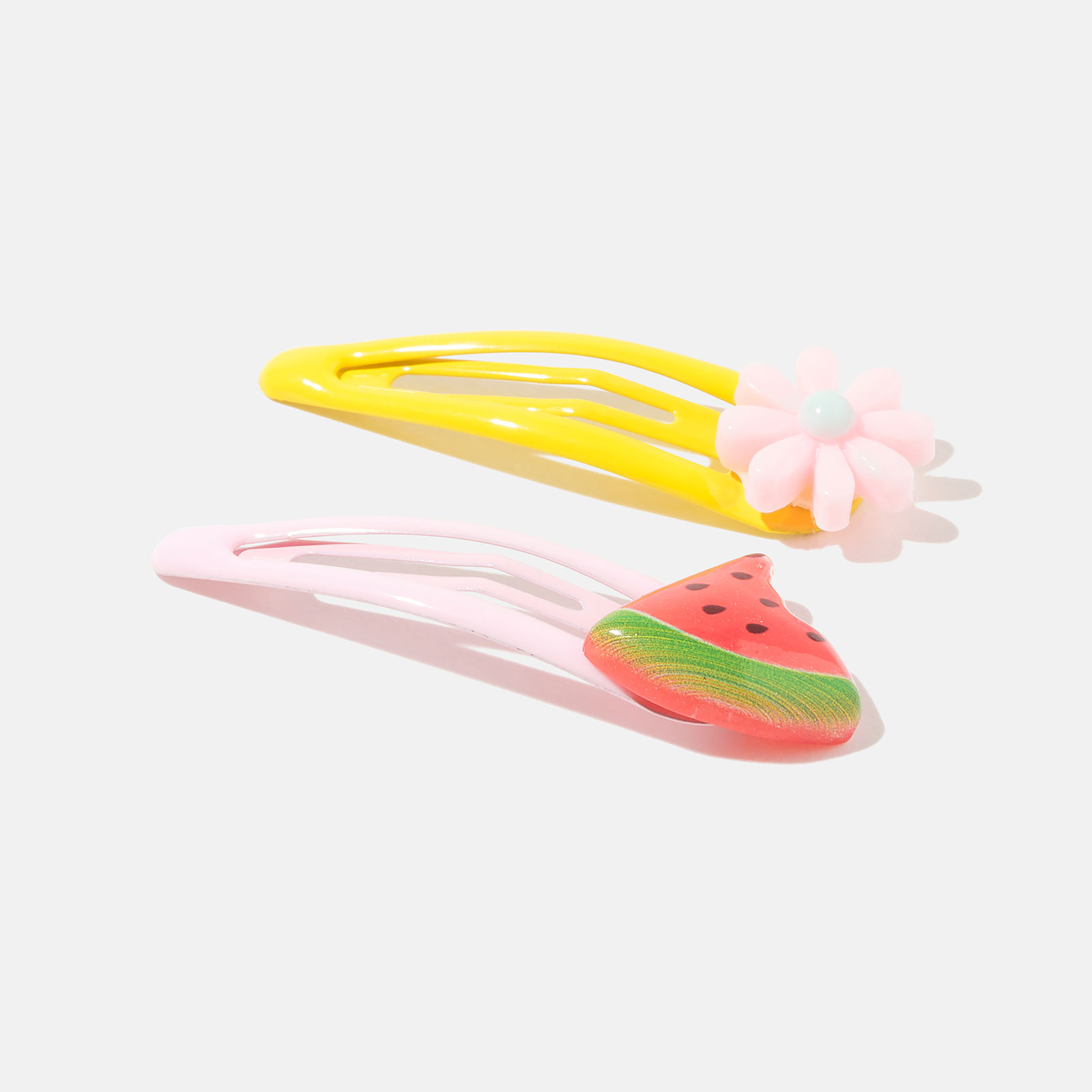 2-pack hårspännen - blomma & melon