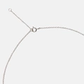 Halsband äkta silver, bokstav L - 42+3 cm