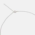 Halsband 925 Sterling Silver, bokstav K - 42+3 cm