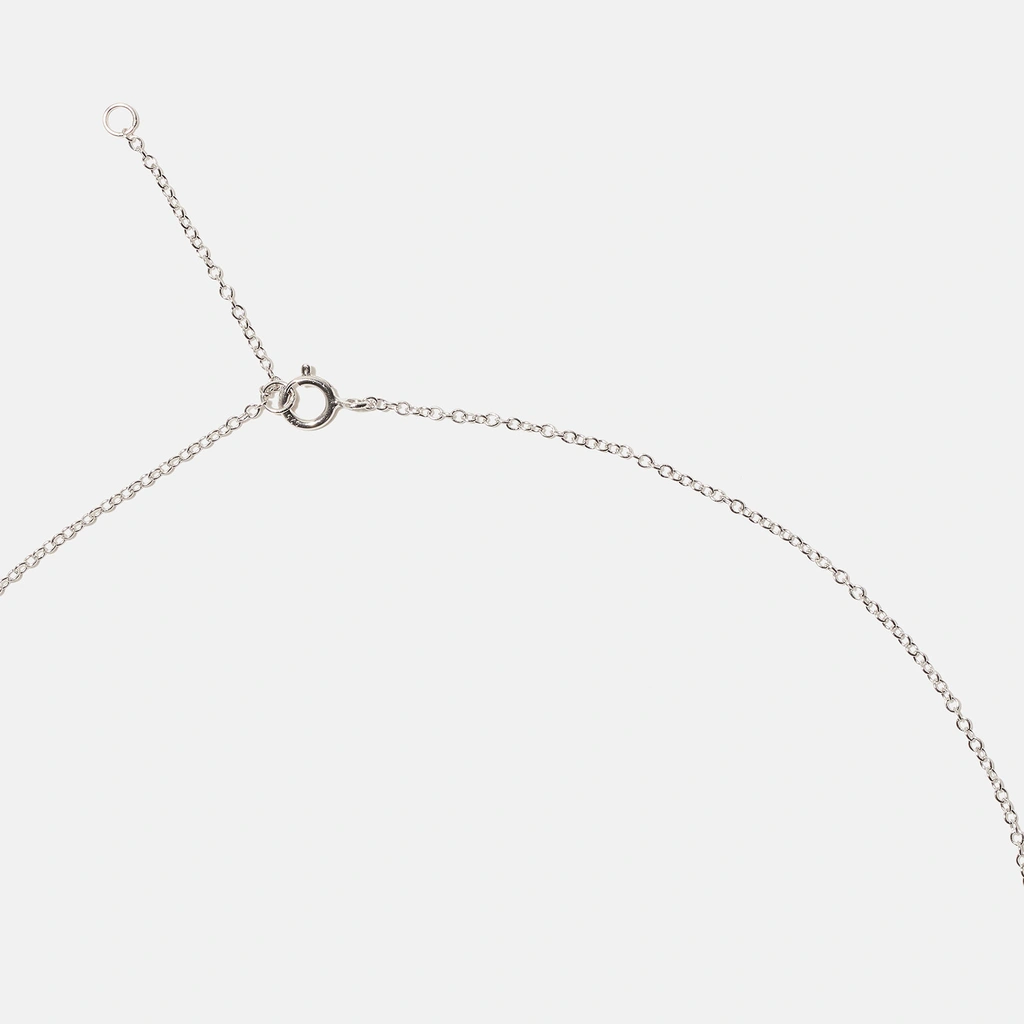 Halsband äkta silver, bokstav J - 42+3 cm