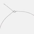 Halsband 925 Sterling Silver, bokstav F - 42+3 cm
