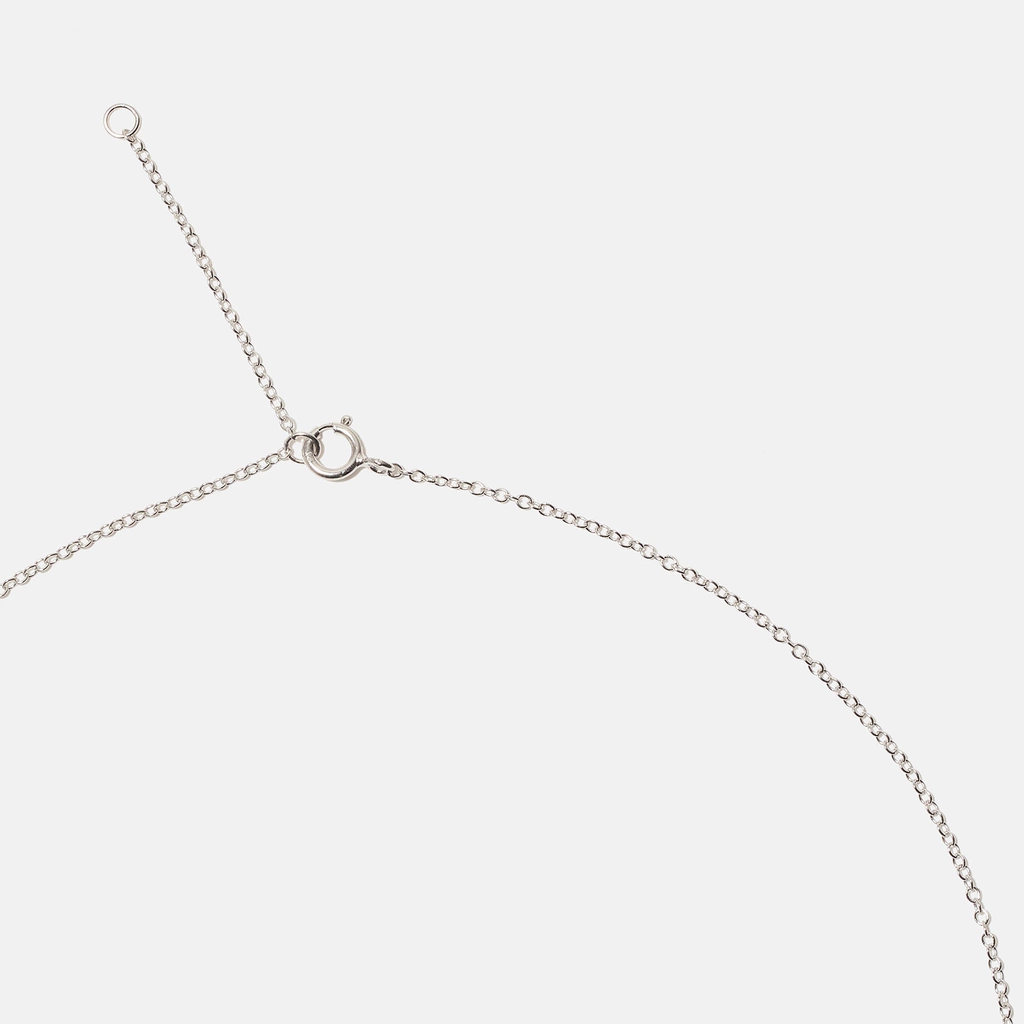 Halsband äkta silver, bokstav A - 42+3 cm