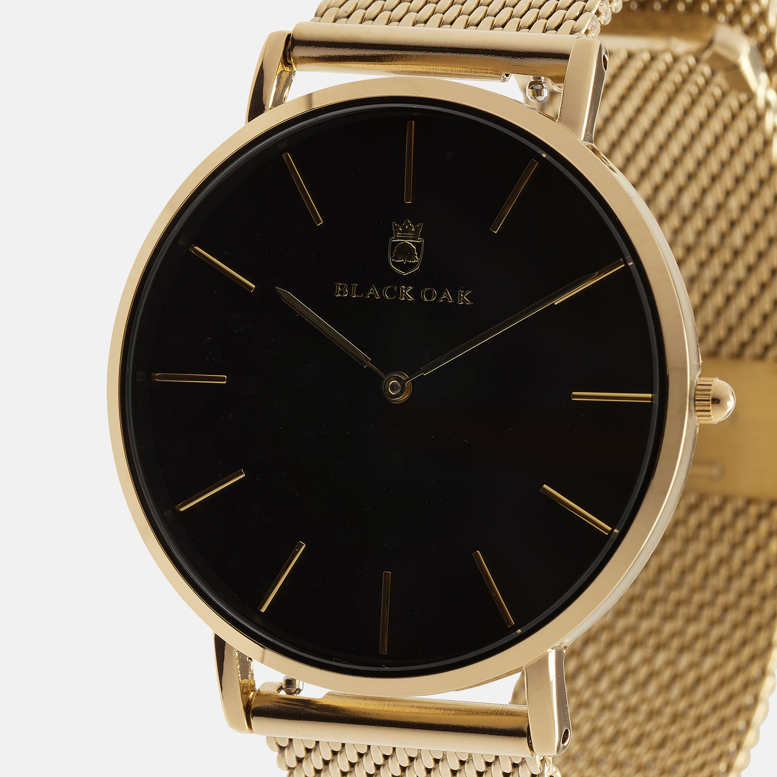Black Oak Gerardii herrklocka - guld/svart, 41 mm