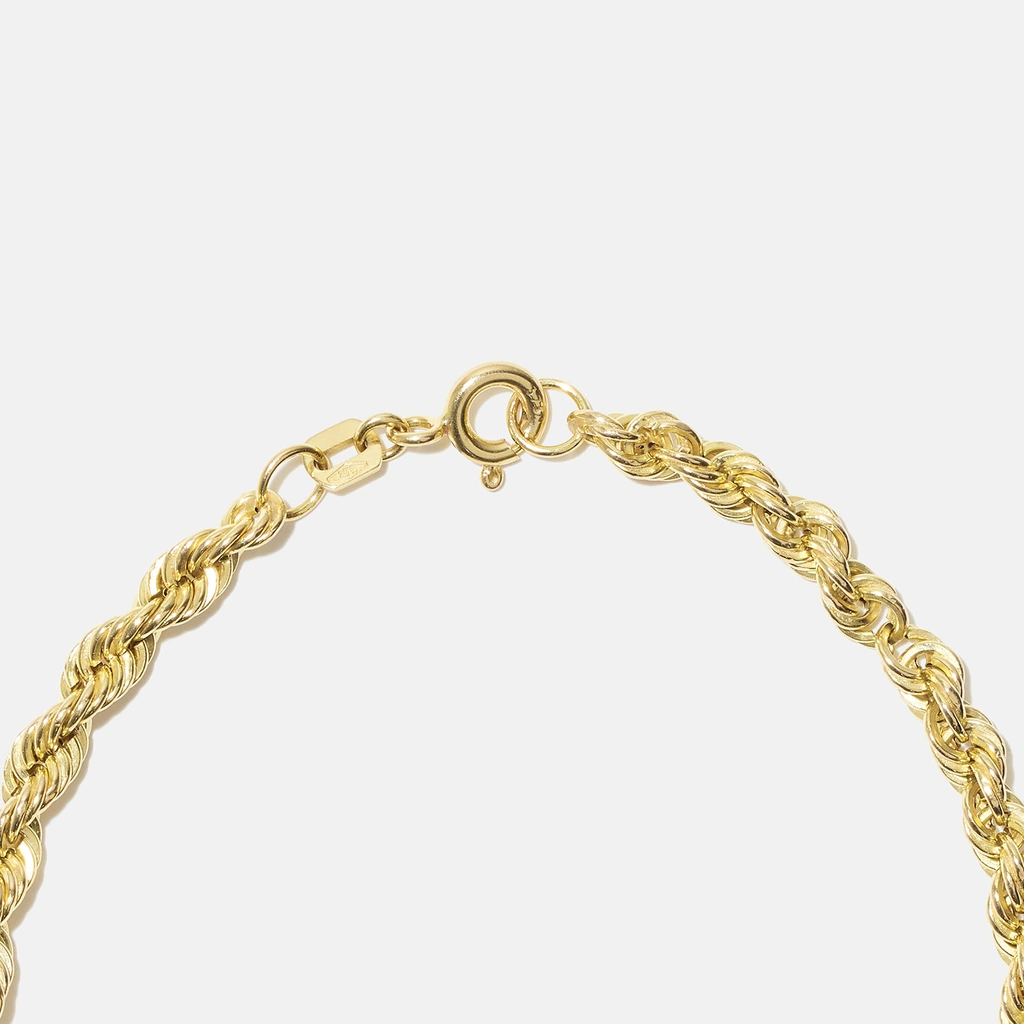 Armband dam 9k guld replänk - 19 cm