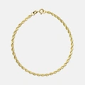Armband dam 9k guld - 18 cm